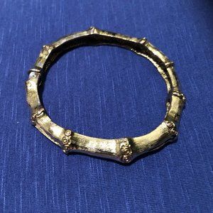 Silver Tone Bone Cuff Bracelet